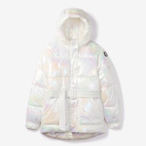 SOLD OUT EVERYWHERE Opal Iridescent Bonita Mid-Length Puffer from NOIZE